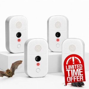 2026 Upgraded Bat Repellent 4PACK Bird Deterrent Devices for Attic
