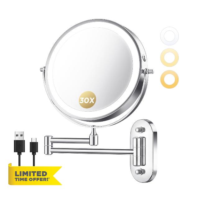 Wall Mounted Makeup Mirror with Light