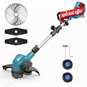 Cordless Weed Wacker & Edger Compatible with Makita 18V Battery