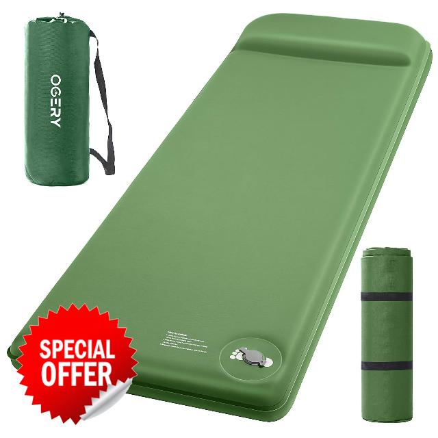 OGERY Self-Inflating Sleeping Pad with Built-in Foot Pump