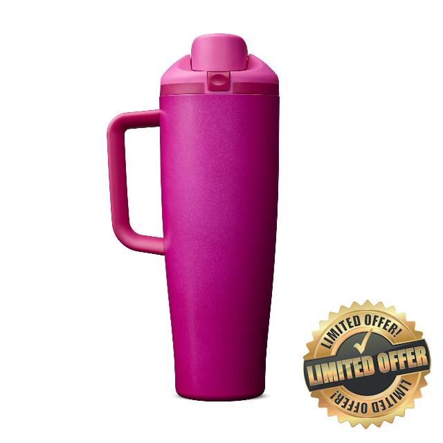 Owala FreeSip Tumbler Insulated Stainless Steel Water Bottle with Built-in Straw and Side Handle