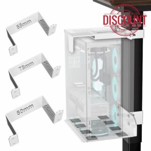 Under Desk PC Mount - No Drilling 40 lb Capacity