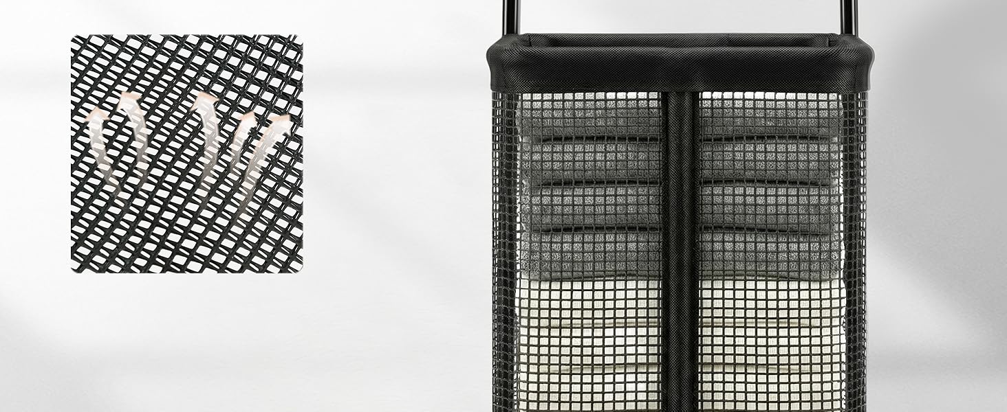 Rolling Laundry Cart with Canvas Laundry Bag