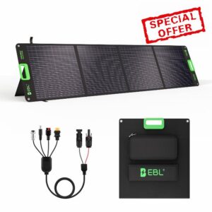 EBL 200W Portable Solar Panel for Power Station