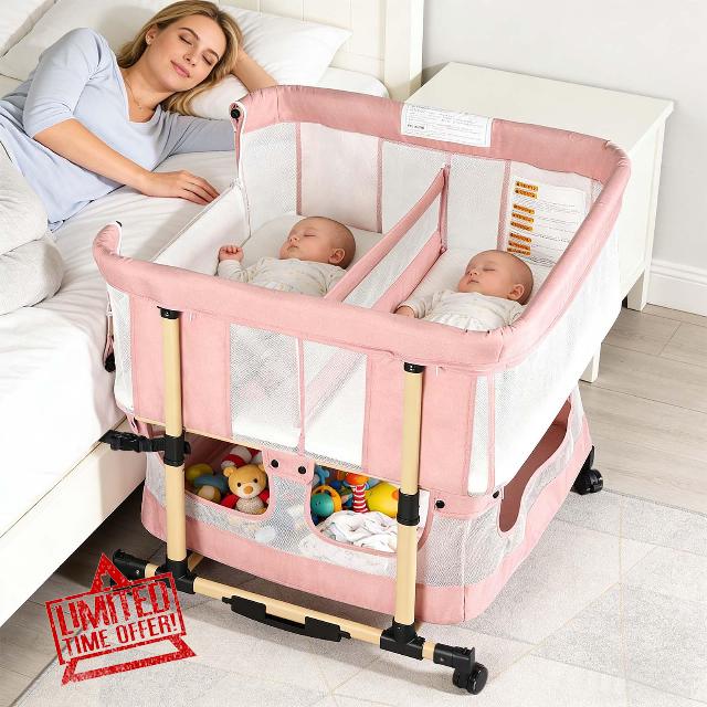 Twin Bassinet for 2 Babies
