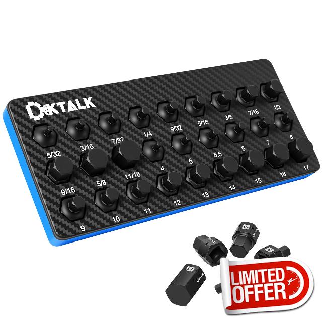3/8" Drive Stubby Hex Bit Socket Set