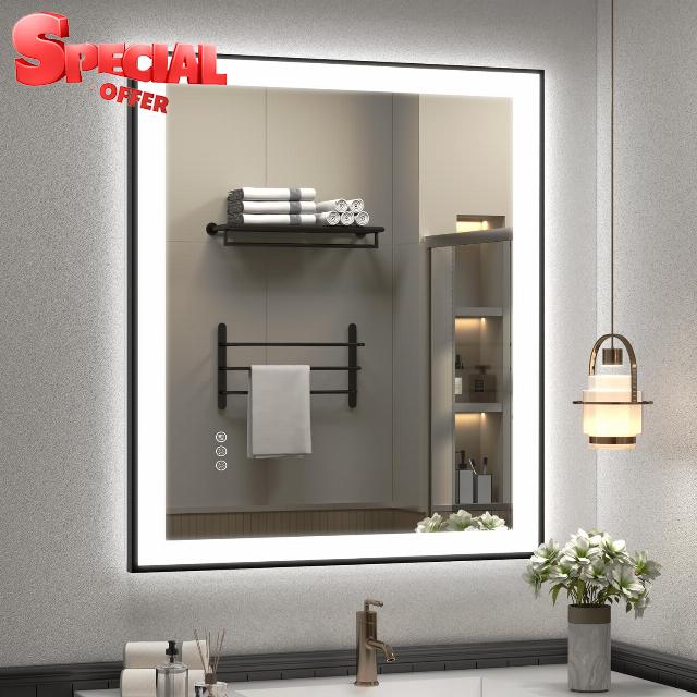 SMIROR 28x 32 LED Bathroom Mirror for Wall