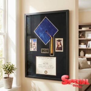 Weysat Extra Large Graduation Shadow Box 31 x 23 Inch Class of 2026 Display Case with Acrylic Window