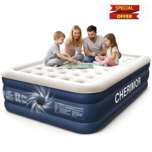 CHERIMOR Queen Air Mattress with Built-in Pump