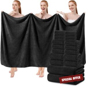 SmoothNovelty 18 Piece Extra Large Bath Towel Set 6 Bath Towels