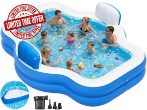 Extra Large Inflatable Pool with Pump