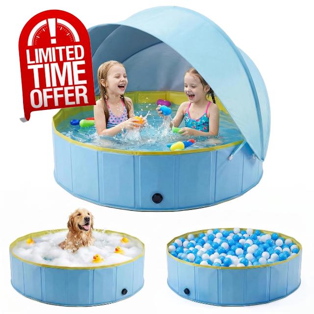 Kiddie Pool with Canopy