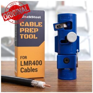 LMR400 Cable Prep Stripping Tool | All-In-One Coax Cable Stripper & Trimming Tool For 3/8" LMR 400 Coaxial Connector Preparation. For Use With Times Microwave Systems & Other Connectors