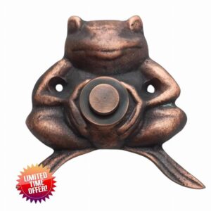 Brass Frog Doorbell Button
