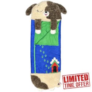Happy Nappers: S4 Pillow & Sleepy Sack: Medium - Hugsy the Puppy - 54 x 20