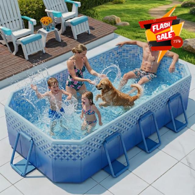 116"×70"×20" Foldable Pool for Kids and Adults