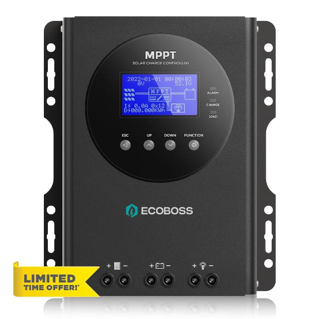 60A MPPT Solar Charge Controller 12V/24V/36V/48V Auto