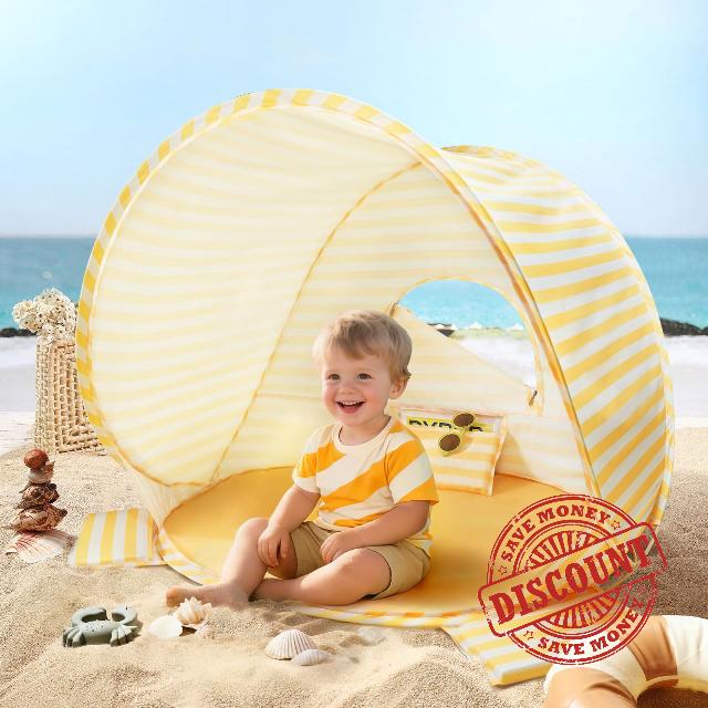 Tiny Land Baby Beach Tent – Pop Up Baby Tent with UV Protection