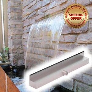 Professional Stainless Steel Waterfall Spillway - Sheer Descent Connector for Ponds