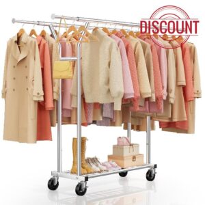 Heavy Duty Clothes Rack - Load 620 LBS