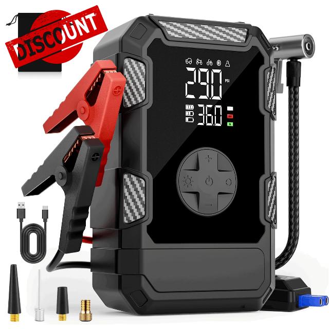 4000A Car Jumper Starter Portable with Air Compressor