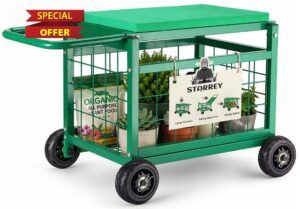 Garden Seat with Wheels