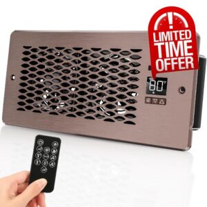 Built-in Register Booster Fan with Cover for Air Heat Vent with Fan