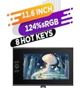 UGEE UE12P 147% sRGB 11.9 inch Drawing Tablet with Screen, Art Tablet with Full-Laminated Screen,...