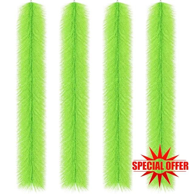 4 Pack Koi Spawning Brush 39 x 7 Fish Pond Filter Brushes with Stainless Steel Ring for Pond Filter Aquarium Skimmer Outdoor Water Garden Deco