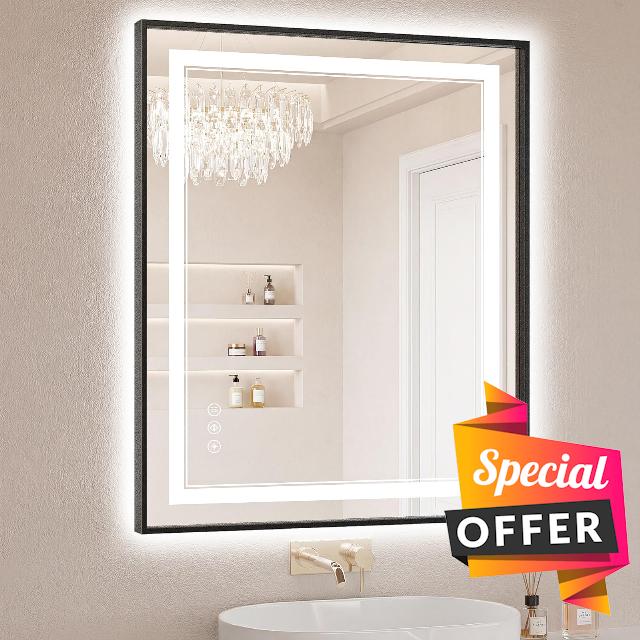 30"x36" LED Bathroom Mirror with Lights