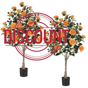 4FT Artificial Camellia Tree