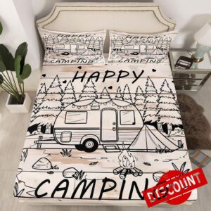 Homewish Camping RV Fitted Sheet Queen Size (No Flat)
