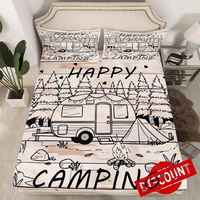 Homewish Camping RV Fitted Sheet Queen Size (No Flat)