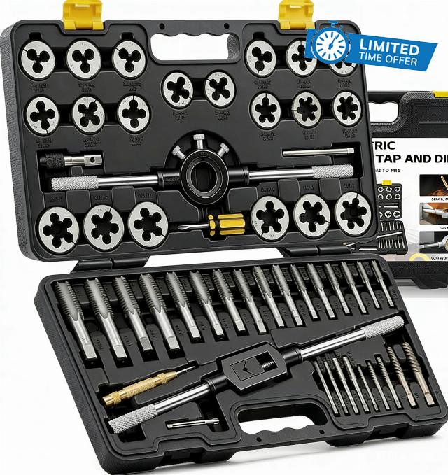 KJE 52PCS Large SAE Tap and Die Set
