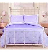 BLOOMHAVEN Twin Comforter Set with Sheets for Girls-5 Pieces Twin Bedding Sets with Pink Comforte...