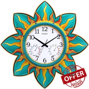 OCEST 24 Inch Outdoor Clock