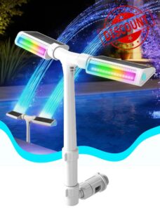 2026 Height Upgrade Solar Pool Fountain with 10-Color 4-Modes Lights