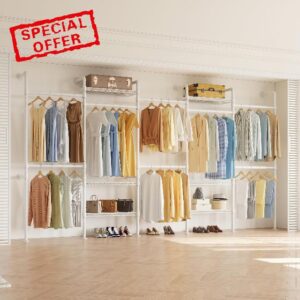 Higeego W5 Wall Mounted Expandable Clothes Rack