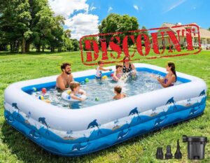 Inflatable Pool for Kids & Adults