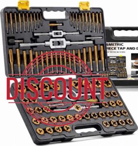 KJE 86PCS SAE & Metric Tap and Die Set (#4 to 5/8”