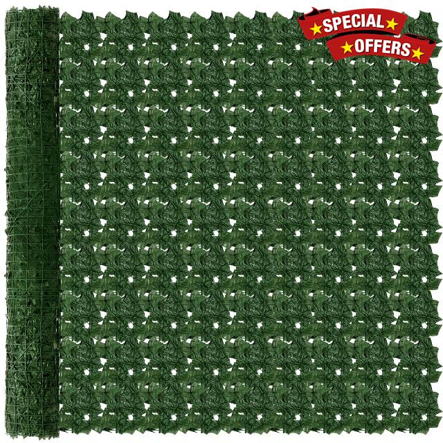 Colingmill 60 x 280 Inch Large Artificial Ivy Privacy Fence Screen