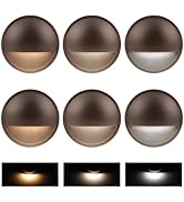 ZestPatio Outdoor RGB Fence Lights Wired, 3W 12V Wired LED RGB Color Changing Low Voltage Fence L...