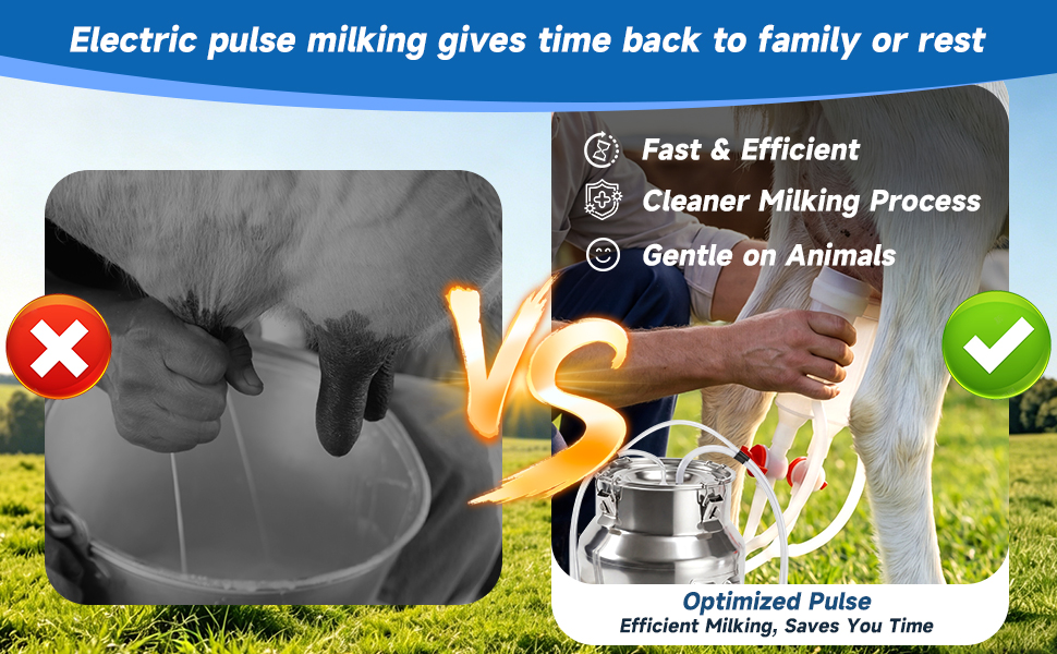 Process a full amount of milk at once — no need for frequent container changes