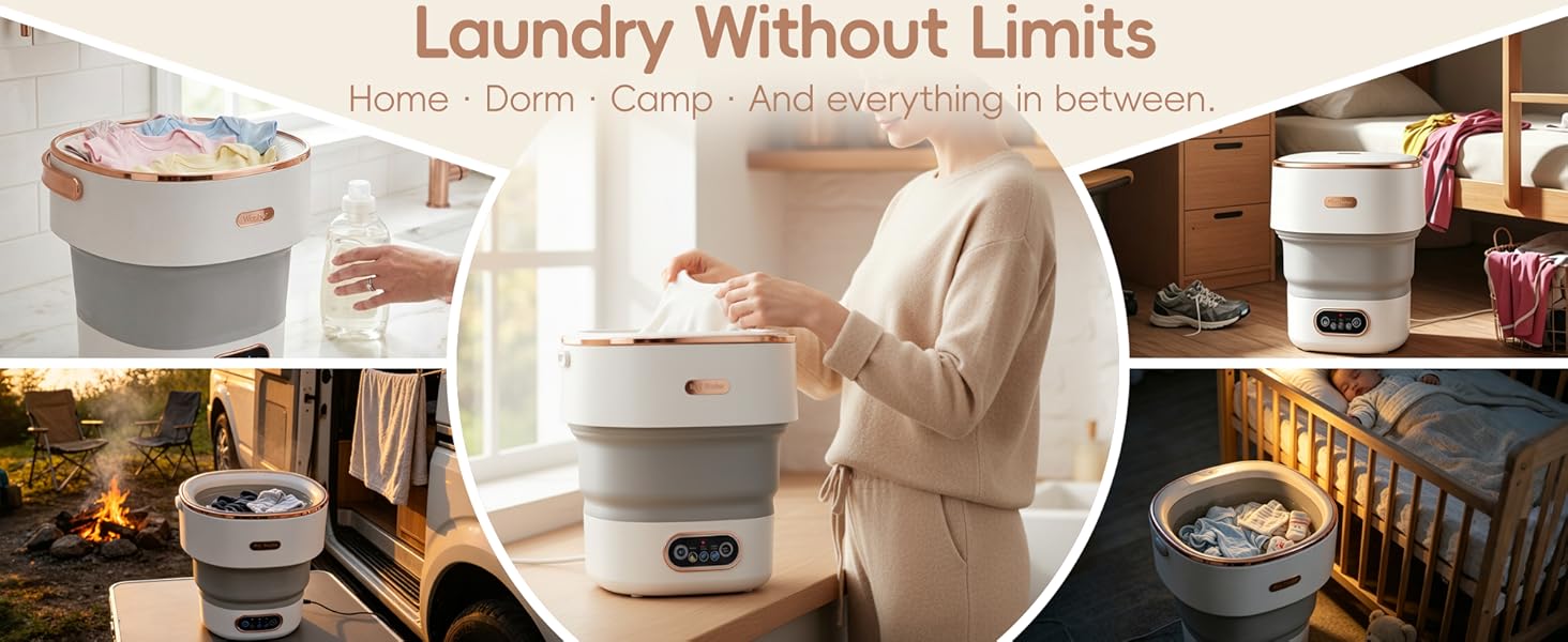 foldable compact portable washing machine