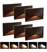 ZestPatio 120V Stair Lights Indoor, 3W 5CCT Dimmable LED Stairway Lights Indoor Outdoor for Stair...