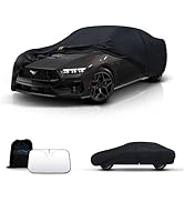 Tozaroa Waterproof Car Cover All-Weather, Heavy-Duty Outdoor Full Exterior Automobiles Snow Cover...