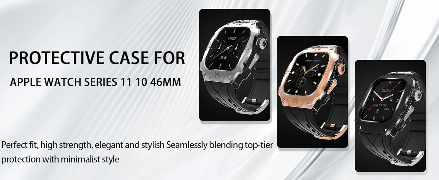 Metal case for Apple Watch Series 11 46mm