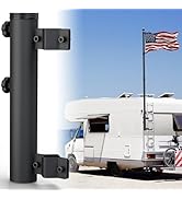 SCWN RV Flag Pole with Holder,Starlink Gen 3 RV Ladder Pole Mount Kit,RV Ladder Mount,Heavy Duty ...