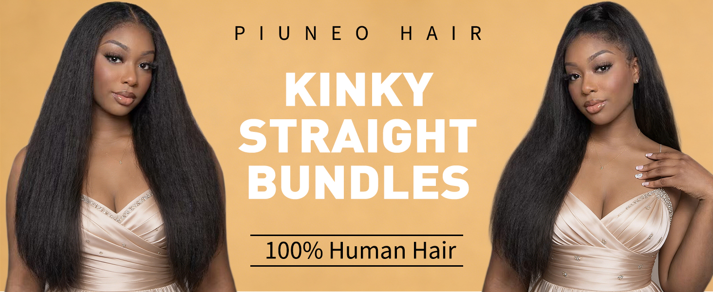 Kinky Straight Bundles Yaki Bundles Human Hair Yaki Straight Human Hair Yaki Human Hair Bundles