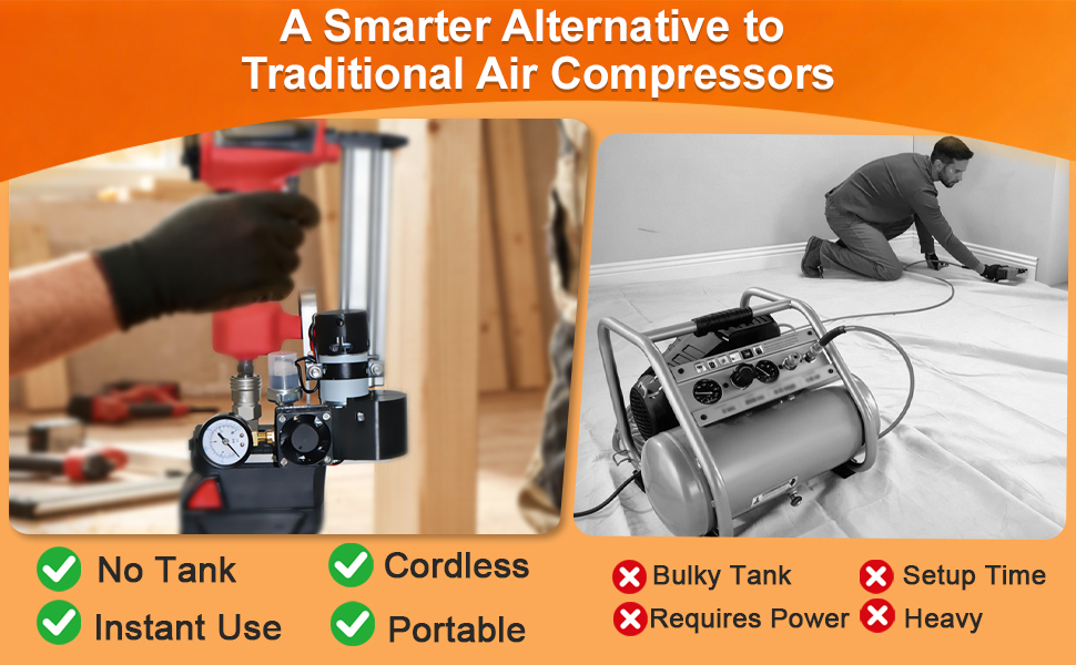 Air Compressor for Pneumatic Nall Guns